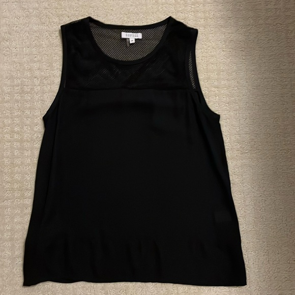 Barney’s New York medium black mesh top tank - Picture 2 of 6